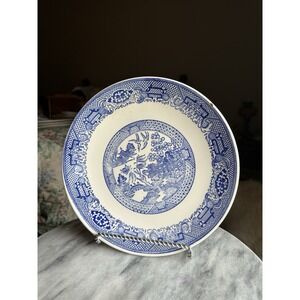 Vintage Unmarked Blue Willow 10" Dinner Plate